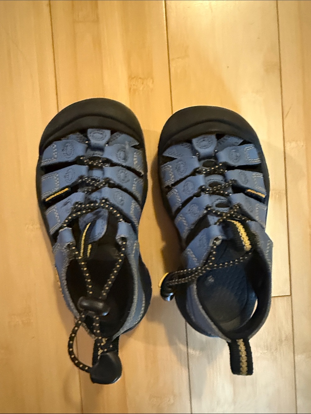 Keen Blue and Black Closed-Toe Kids Sandals